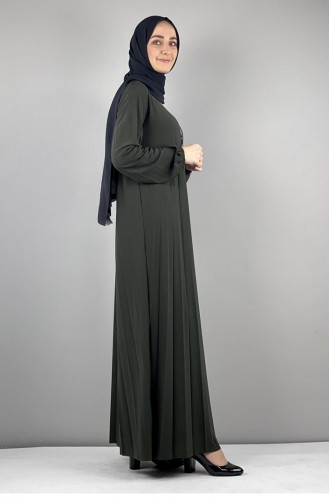 Khaki Hijab Kleider 1052MG.HAK