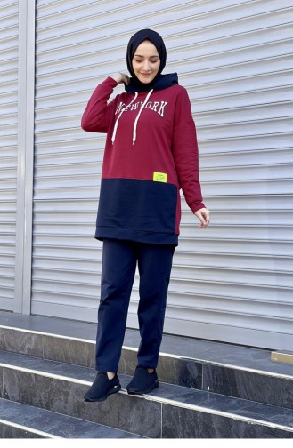 Claret red Trainingspak 1077MG.BRD