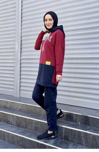 Claret red Trainingspak 1077MG.BRD