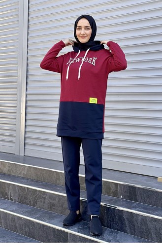 Claret red Trainingspak 1077MG.BRD