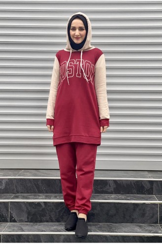 Claret Red Tracksuit 1084MG.BRD