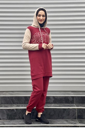 Claret Red Tracksuit 1084MG.BRD