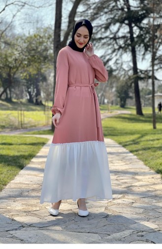 Dusty Rose Hijab Dress 1516TGM.GKR