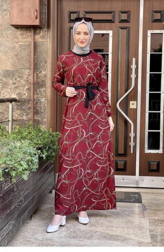 Robe Hijab Bordeaux 1801CVN.BRD