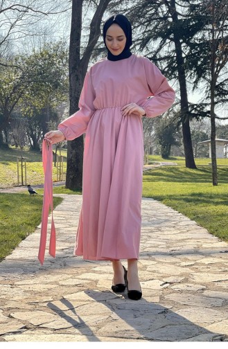 Pink Hijab Dress 22891NRY.PMB