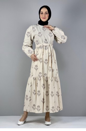 فستان بُني 2292NRY.KHV