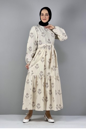 فستان بُني 2292NRY.KHV