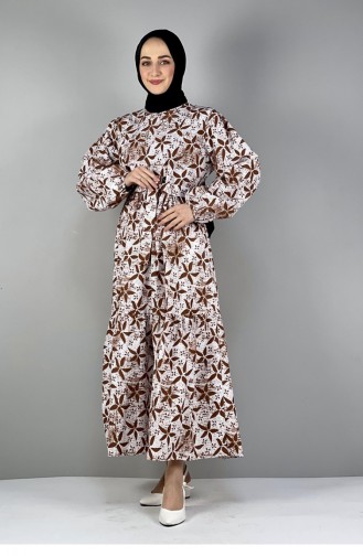 Brown Hijab Dress 2295NRY.KHV