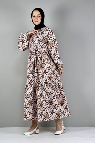 Brown Hijab Dress 2295NRY.KHV