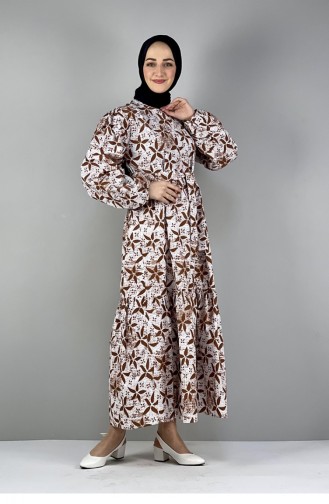 Brown Hijab Dress 2295NRY.KHV