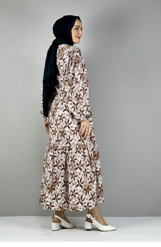 Brown Hijab Dress 2295NRY.KHV