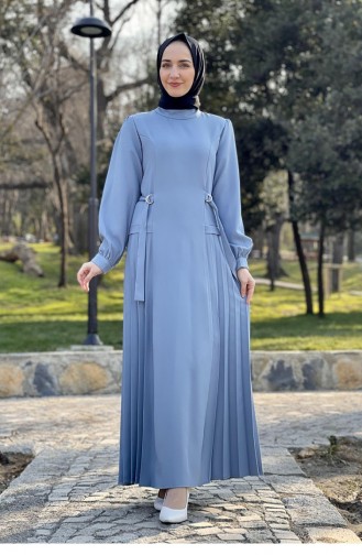 Baby Blue Hijab Dress 2298NRY.BBM