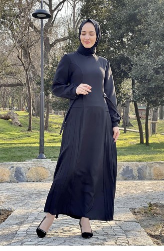 Black İslamitische Jurk 2298NRY.SYH