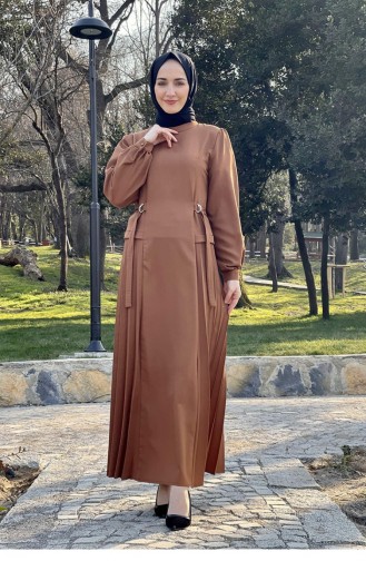 Tabak Hijab Kleider 2298NRY.TAB