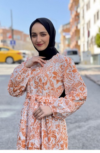 فستان برتقالي 2307NRY.TRC