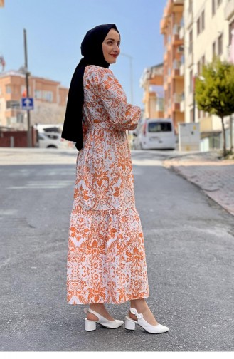 فستان برتقالي 2307NRY.TRC