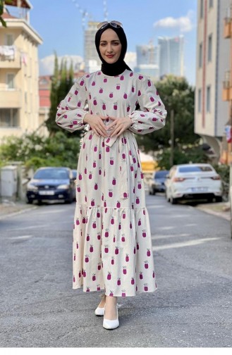 Robe Hijab Pourpre 2319NRY.MOR