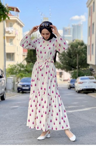 Robe Hijab Pourpre 2319NRY.MOR