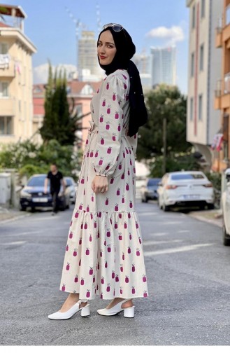 Robe Hijab Pourpre 2319NRY.MOR