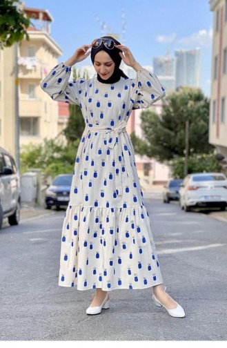 Blue Hijab Dress 2319NRY.MVI