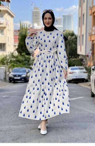 Blue Hijab Dress 2319NRY.MVI