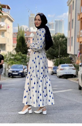 Blue Hijab Dress 2319NRY.MVI