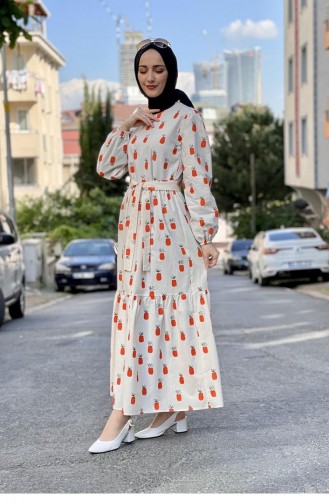 فستان برتقالي 2319NRY.TRC