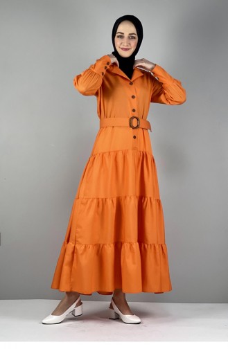 Orange Hijab Dress 3545END.TRC