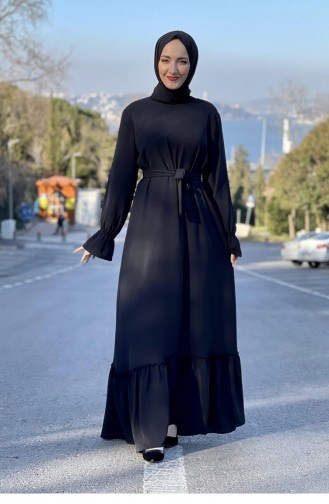 Black Hijab Dress 5022BGM.SYH