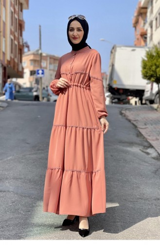 Dusty Rose Hijab Dress 5025BGM.GKR