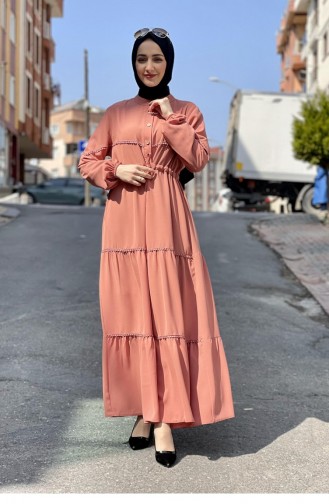 Dusty Rose Hijab Dress 5025BGM.GKR