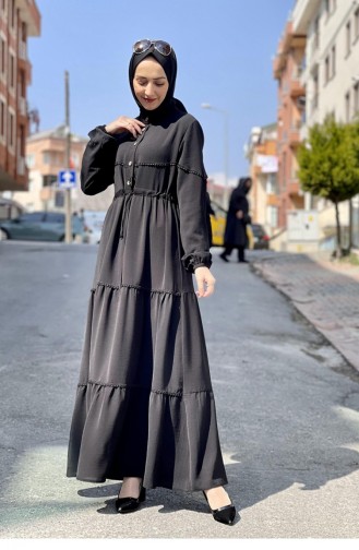Black Hijab Dress 5025BGM.SYH