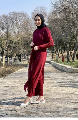 Claret Red Jumpsuits 5118END.BRD