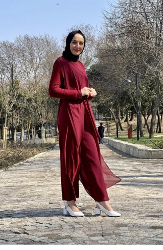 Claret Red Jumpsuits 5118END.BRD