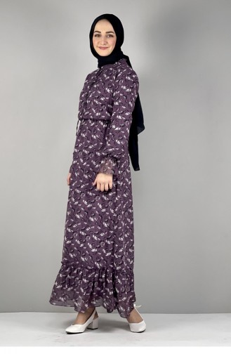 Robe Hijab Plum 5363KLC.MRD