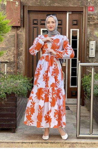 Robe Hijab Orange 5375END.TRC