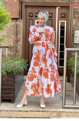 Robe Hijab Orange 5375END.TRC
