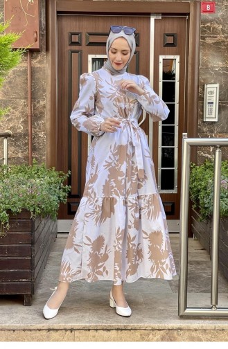 Mink Hijab Dress 5375END.VZN