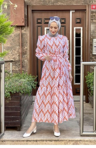 فستان برتقالي 5378END.TRC