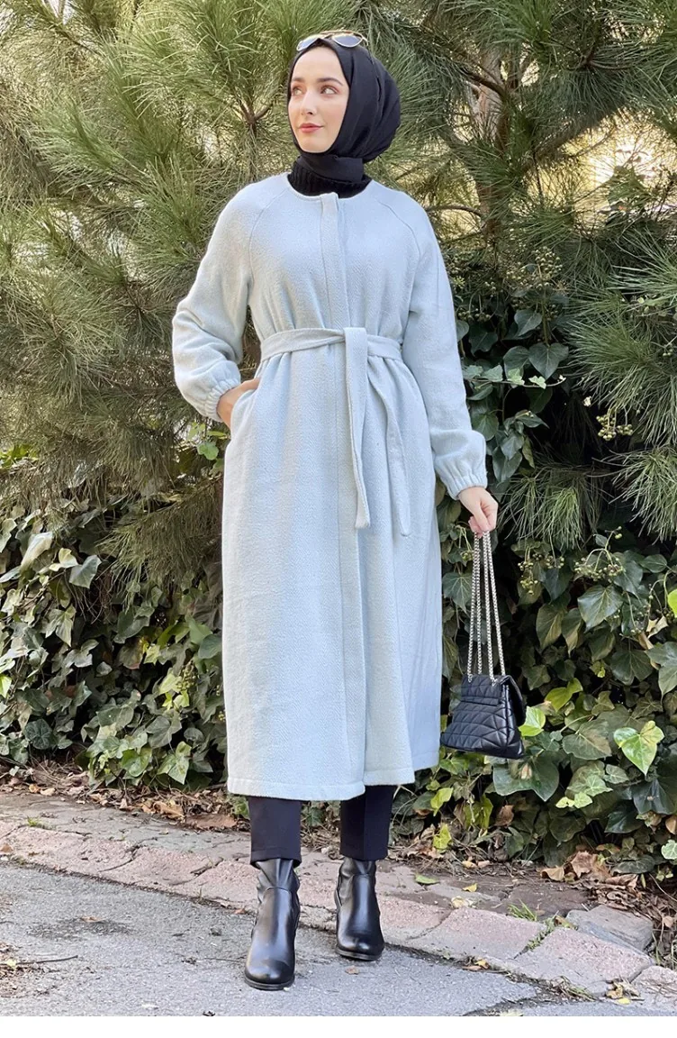 Kasjmier Cape Met Knopen 5392A-03 Babyblauw 5392A-03