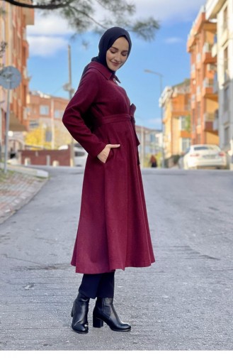 Mevlana Kaşe Kaban Bordo