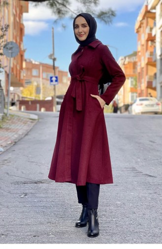 Mevlana Kaşe Kaban Bordo