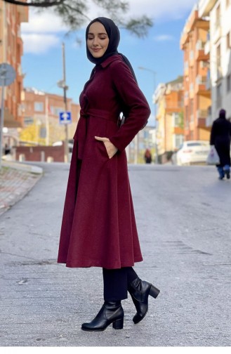 Mevlana Kaşe Kaban Bordo