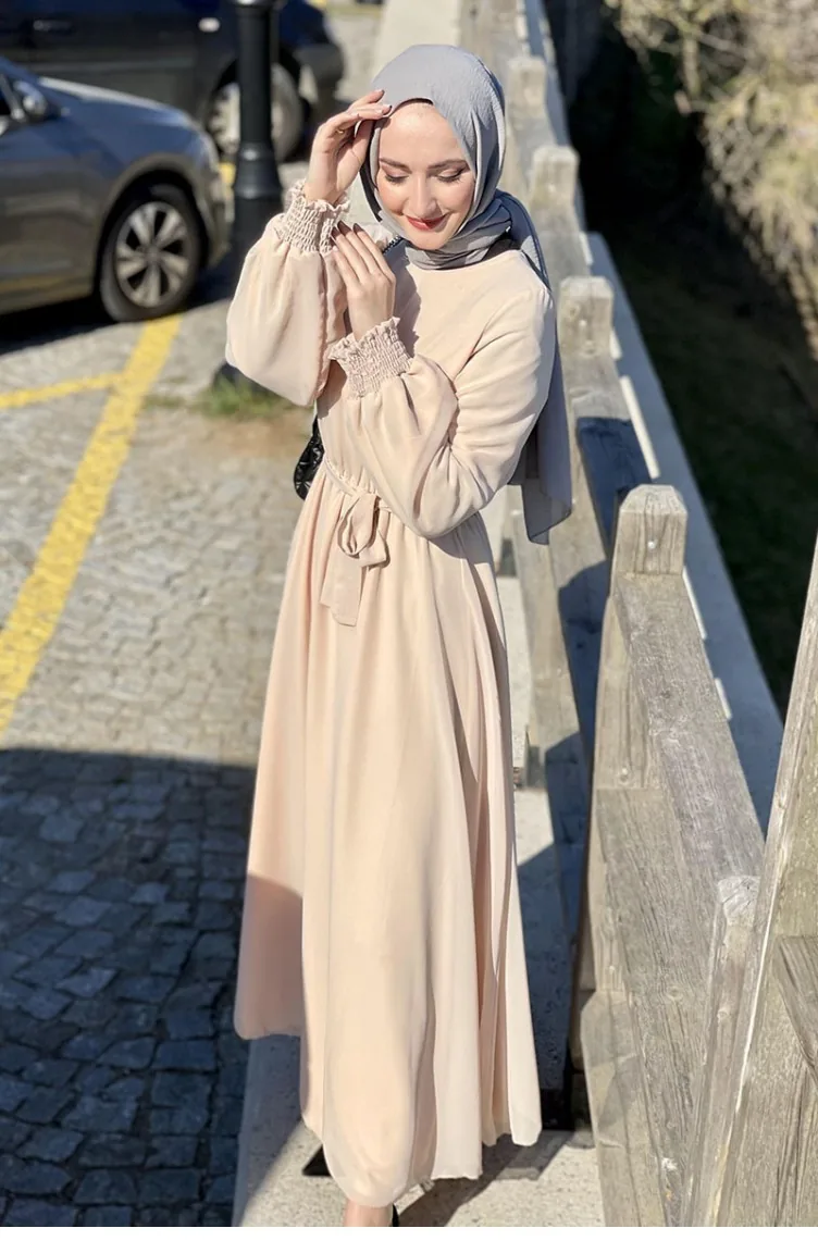 Beige Hijab Dress 5401END.BEJ