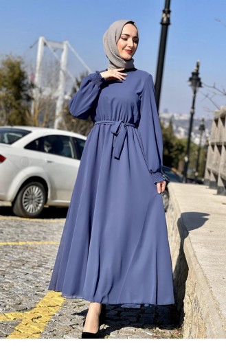 Indigo Hijab Dress 5401END.ING