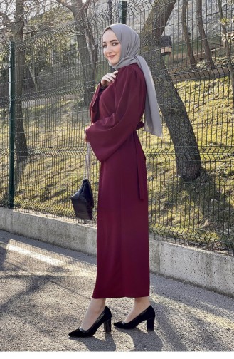 Robe Hijab Bordeaux 5440END.BRD