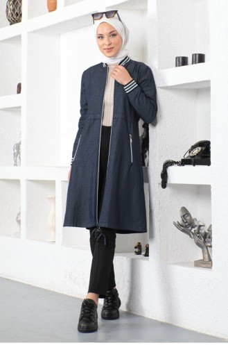 Dark Blue Jeans Cape 14071