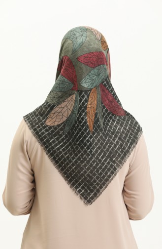 Écharpe à Motifs 13209-04 Noir Khaki 13209-04