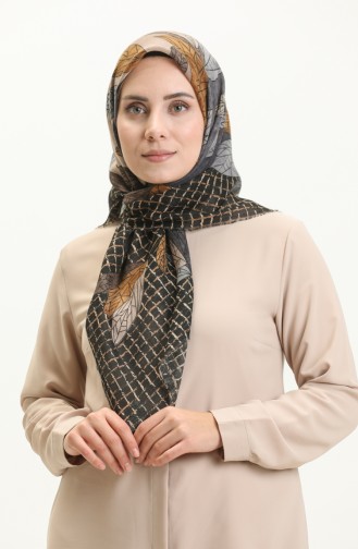 Écharpe à Motifs 13209-11 Noir Gris 13209-11
