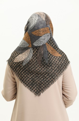 Écharpe à Motifs 13209-11 Noir Gris 13209-11